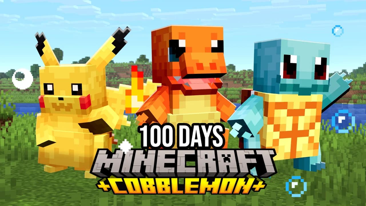 cobblemon thumbnail, a Minecraft thumbnail template