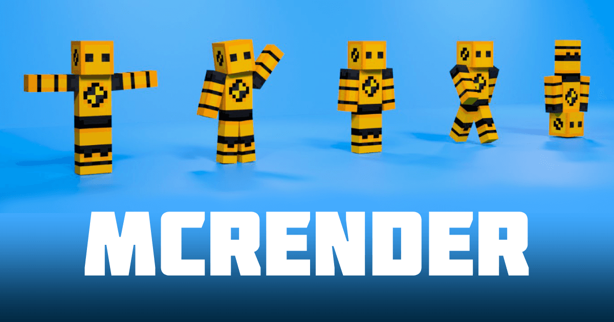 Minecraft skin renders by MCRender