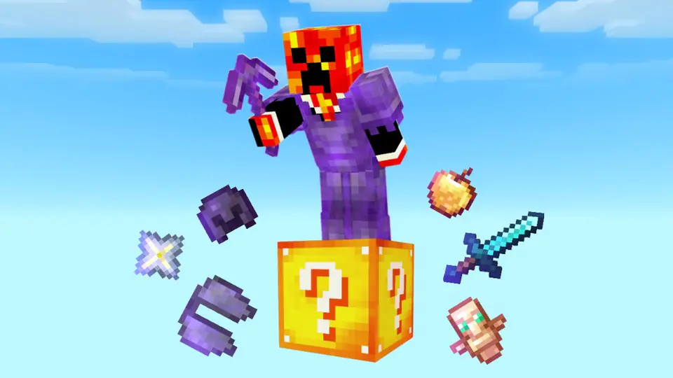 A Minecraft thumbnail sized for YouTube
