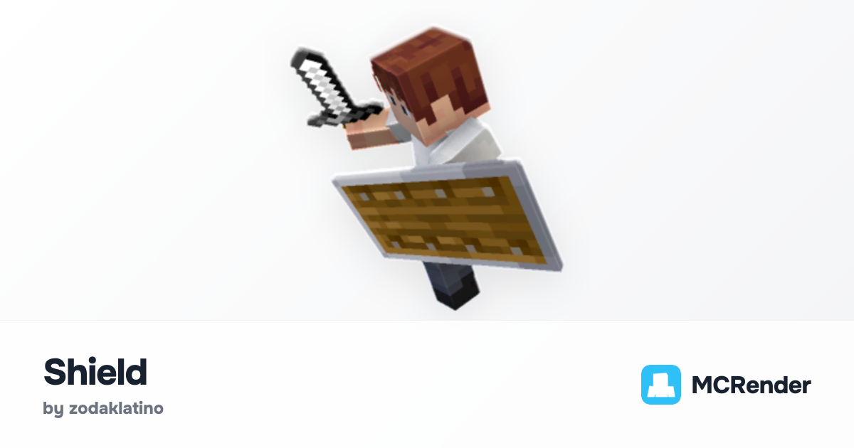 Shield by zodaklatino | Minecraft Pose 49d85ff4 | MCRender
